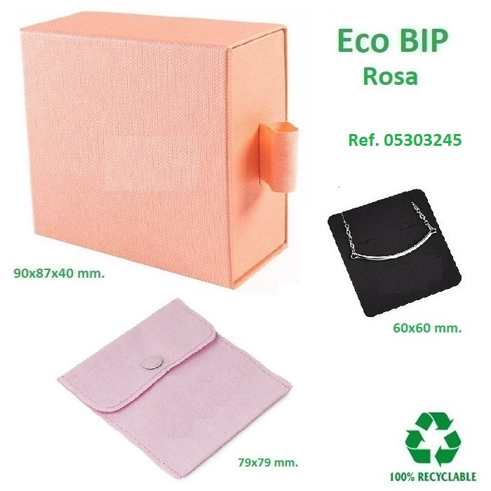 Caja Eco BIP multiuso Plus 90x87x40 mm. (bolsa botón y c.ptes.)